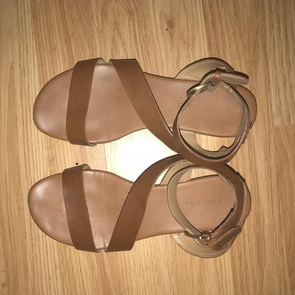 Franco Sarto Brown gladiator sandals 7.5